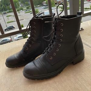 Black Combat Boots Women’s Size 11